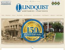 Tablet Screenshot of lindquistmortuaries.com